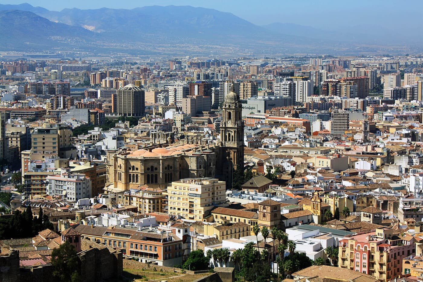 Vista de Málaga